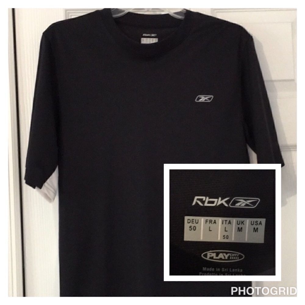 RBX Men's medium athletic swim shirt black - Picture 1 of 6